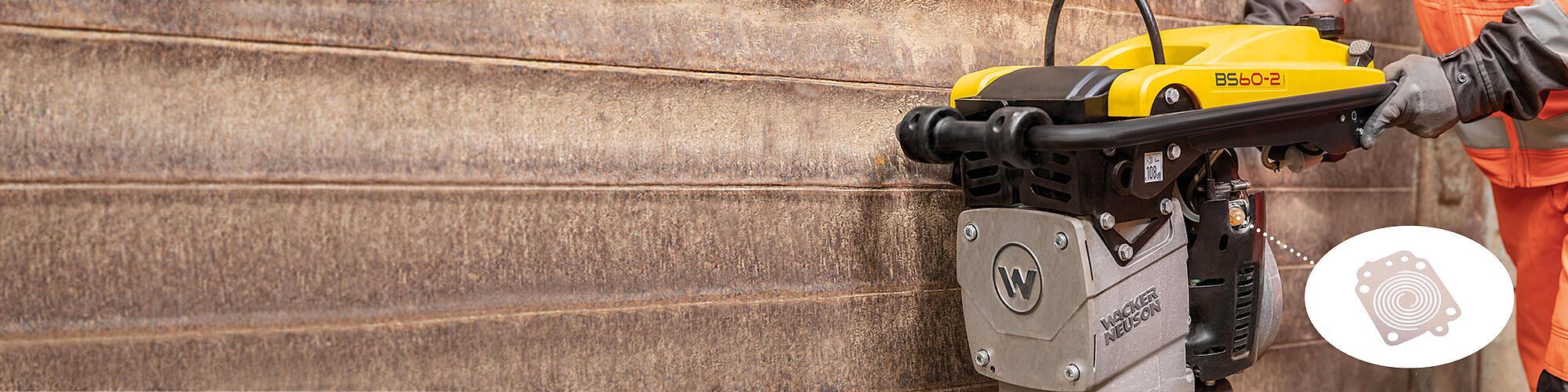 Vibrocostipatori a due tempi BS60-2 in azione